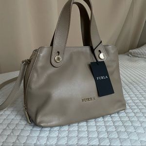 Furla beige color-block crossbody Simplicity